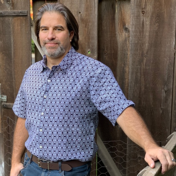 Bespoke Japanese Indigo Print Cotton. - Picture 4 of 8